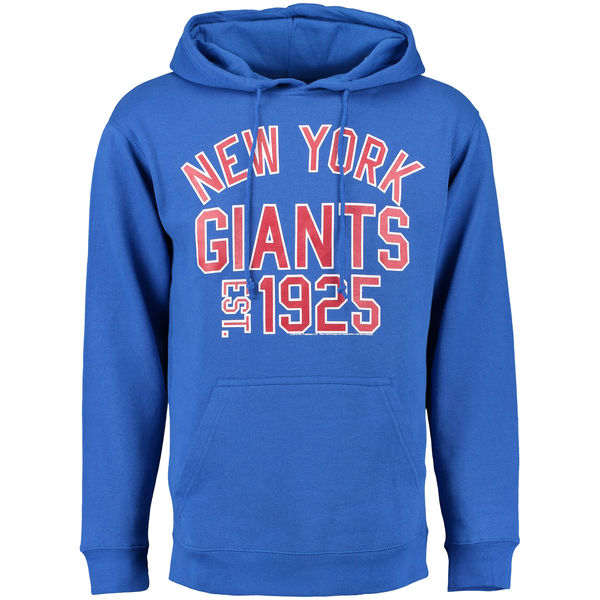 Men New York Giants End Around Pullover Hoodie Royal->new york giants->NFL Jersey